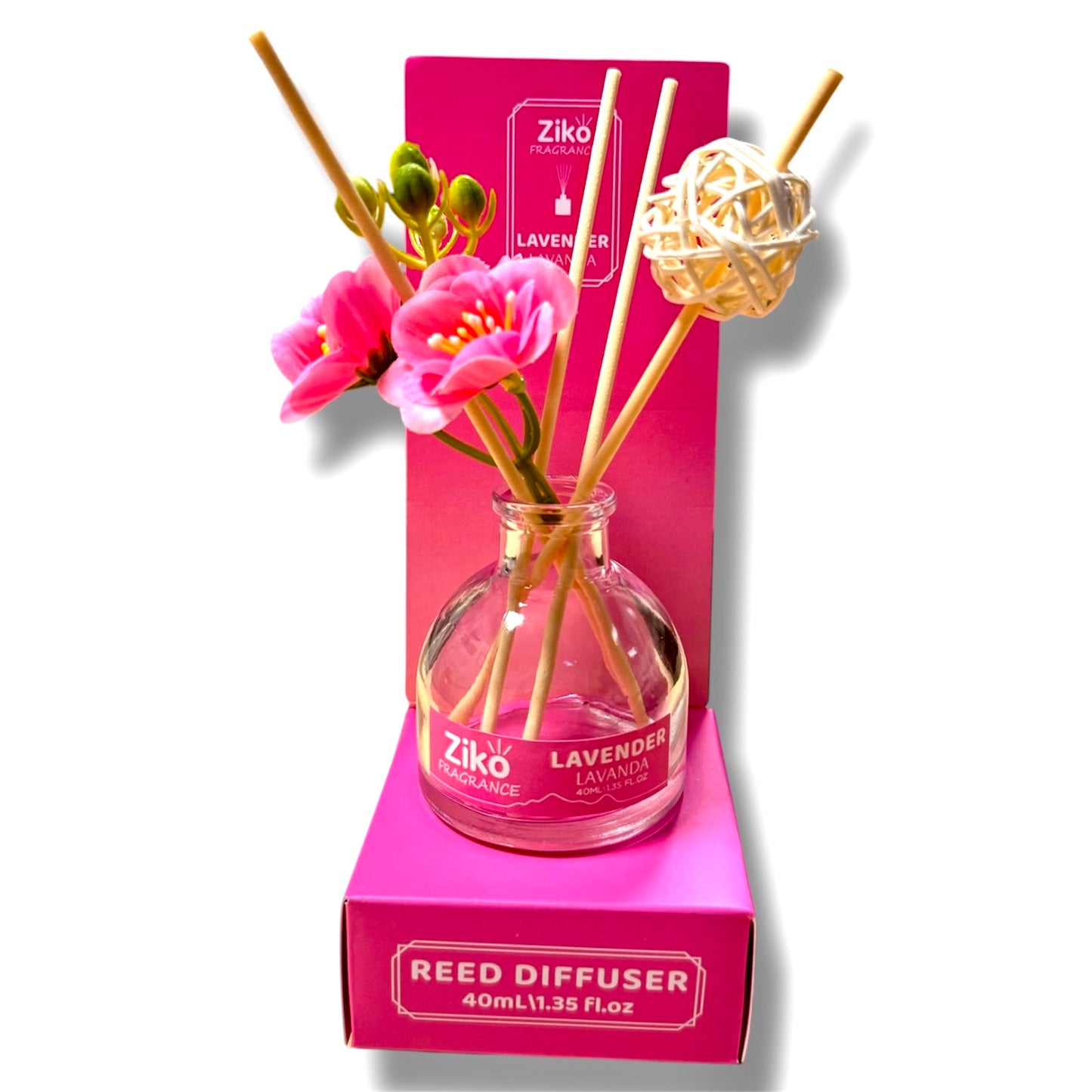 Flower Reed Diffuser Set - Floral Scent