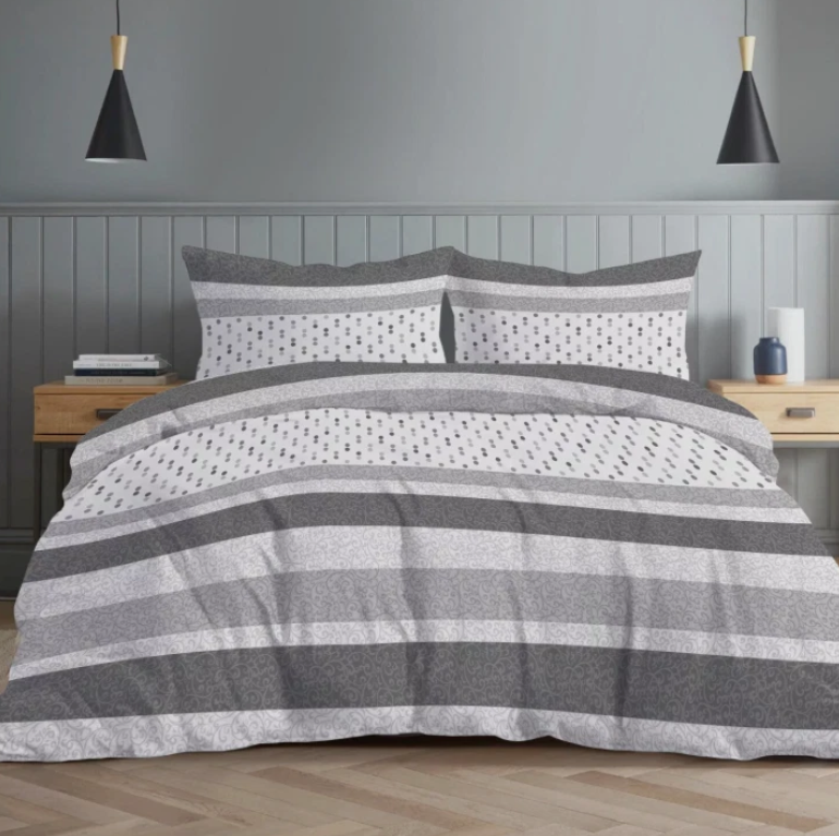 3PCS Printed Duvet Cover Bedding Set Single Double King Quilt Cover Set