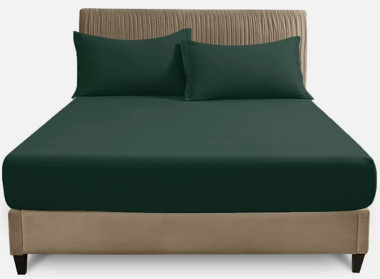 Extra Deep Fitted Sheet 100% Egyptian Cotton 200TC 25CM Extra Deep Pocket Sheet