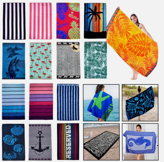 Jumbo Beach Towel Quick Dry Extra Large Bath Sheet Lightweight Sand Free Towels