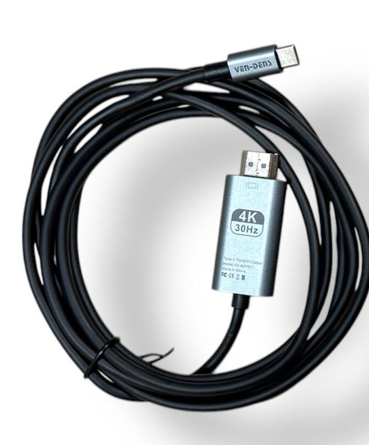 HDMI to USB-C Cable – 4K UHD Display Adapter for Laptops, Tablets & Phones